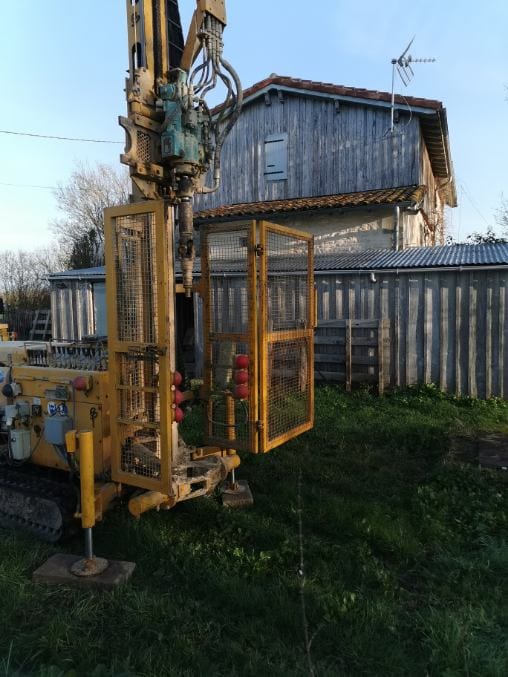 machine de forage utilisée pour une étude de sol